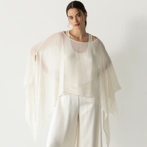 JAKI - Emberly Lightweight Poncho | Cream